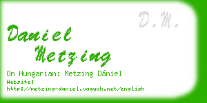 daniel metzing business card